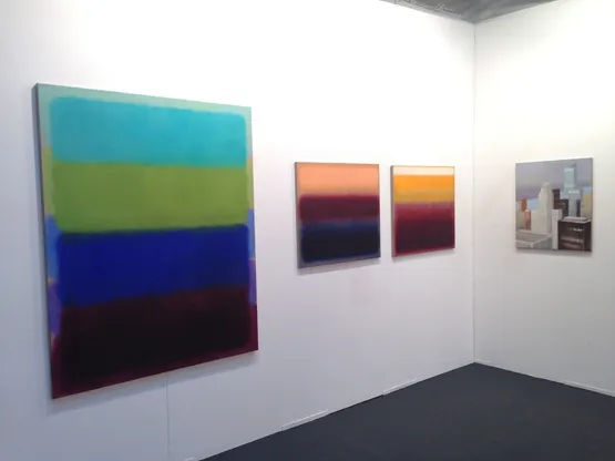 installation view: art KARLSRUHE, one artist show, Galerie Meier, Karlsruhe · 2016