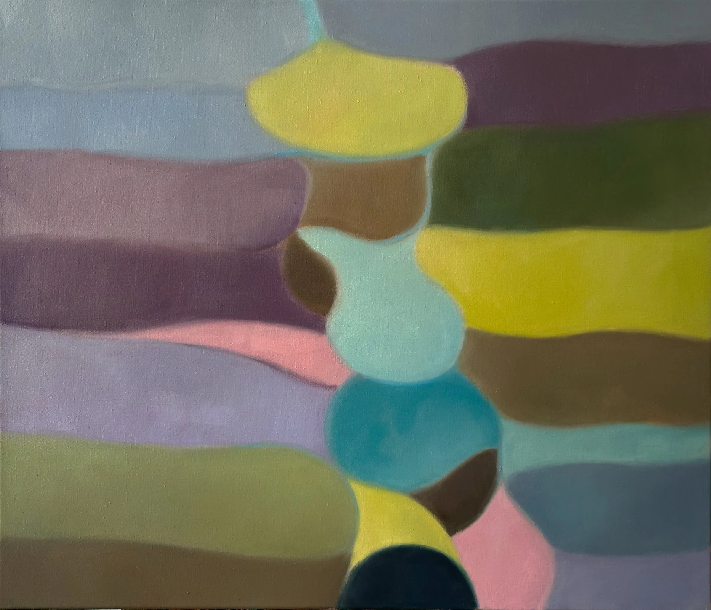 Himmelsleiter 1, 2026, Öl auf Leinwand, 60 × 70 cm