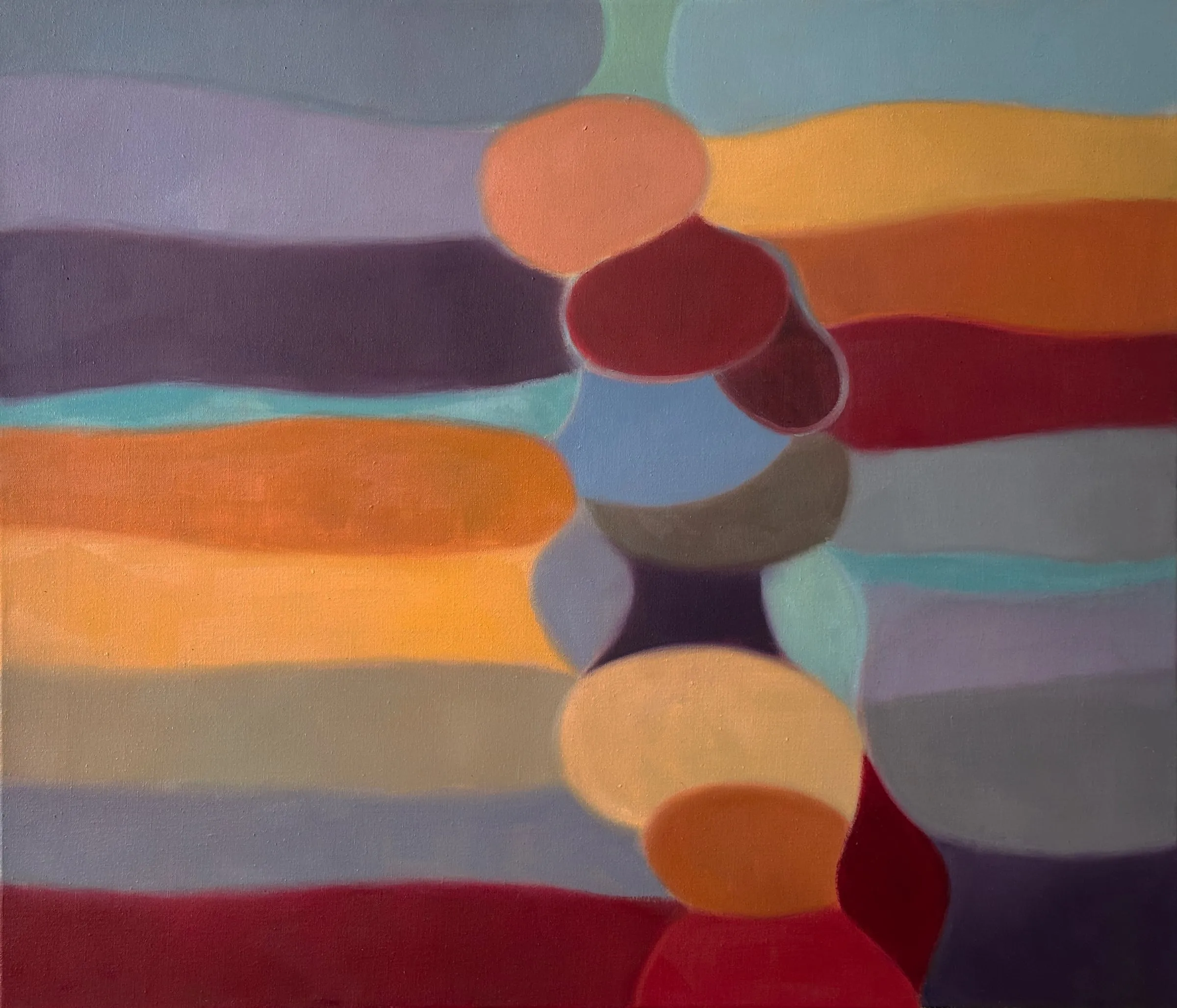 Himmelsleiter 2, 2026, Öl auf Leinwand, 60 × 70 cm