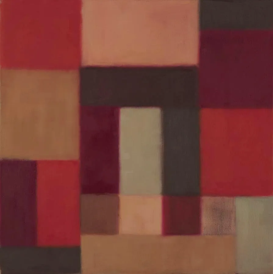 LM 6, 2018, Öl auf Leinwand, 100 × 100 cm
