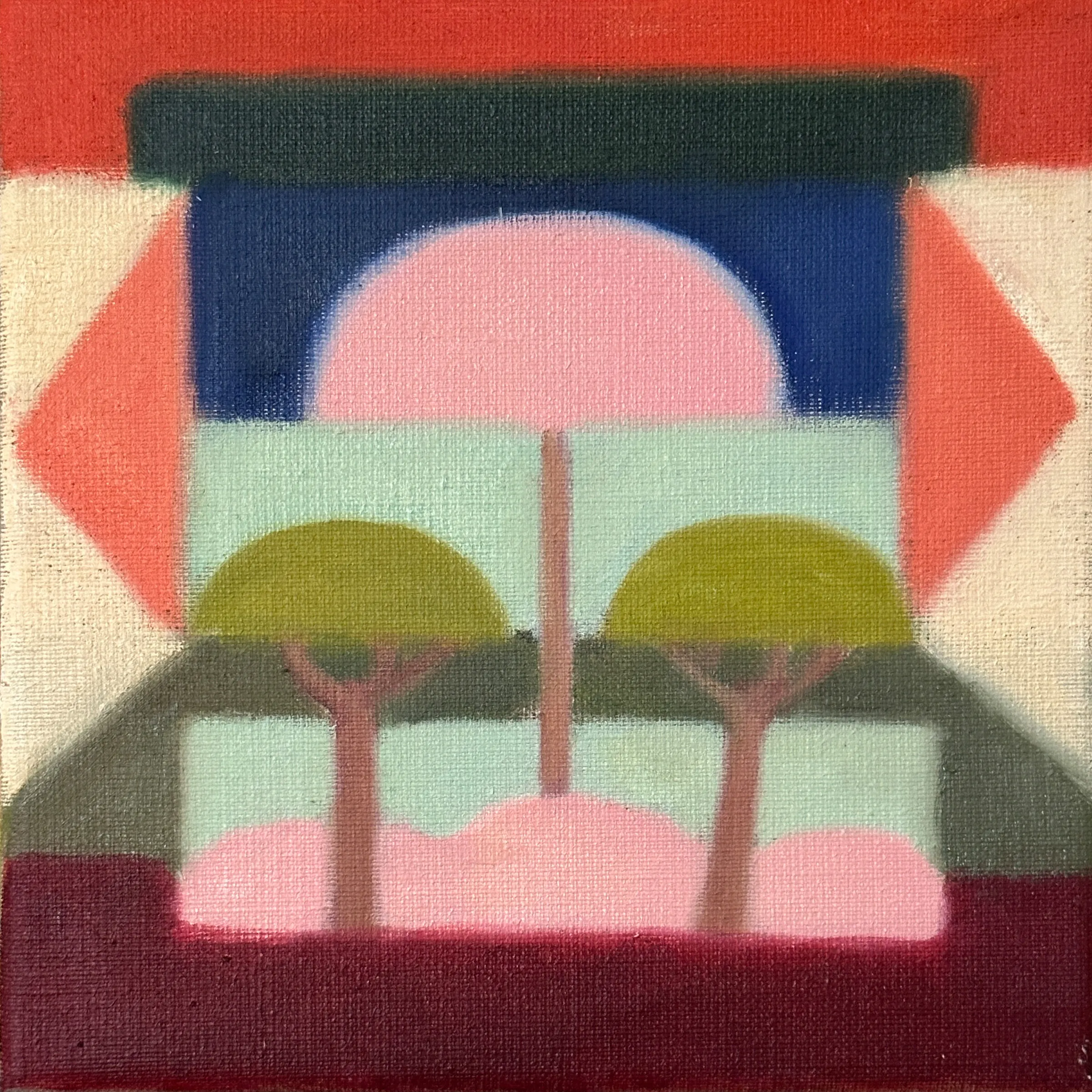 M72, 2025, Öl auf Leinwand, 20 × 20 cm