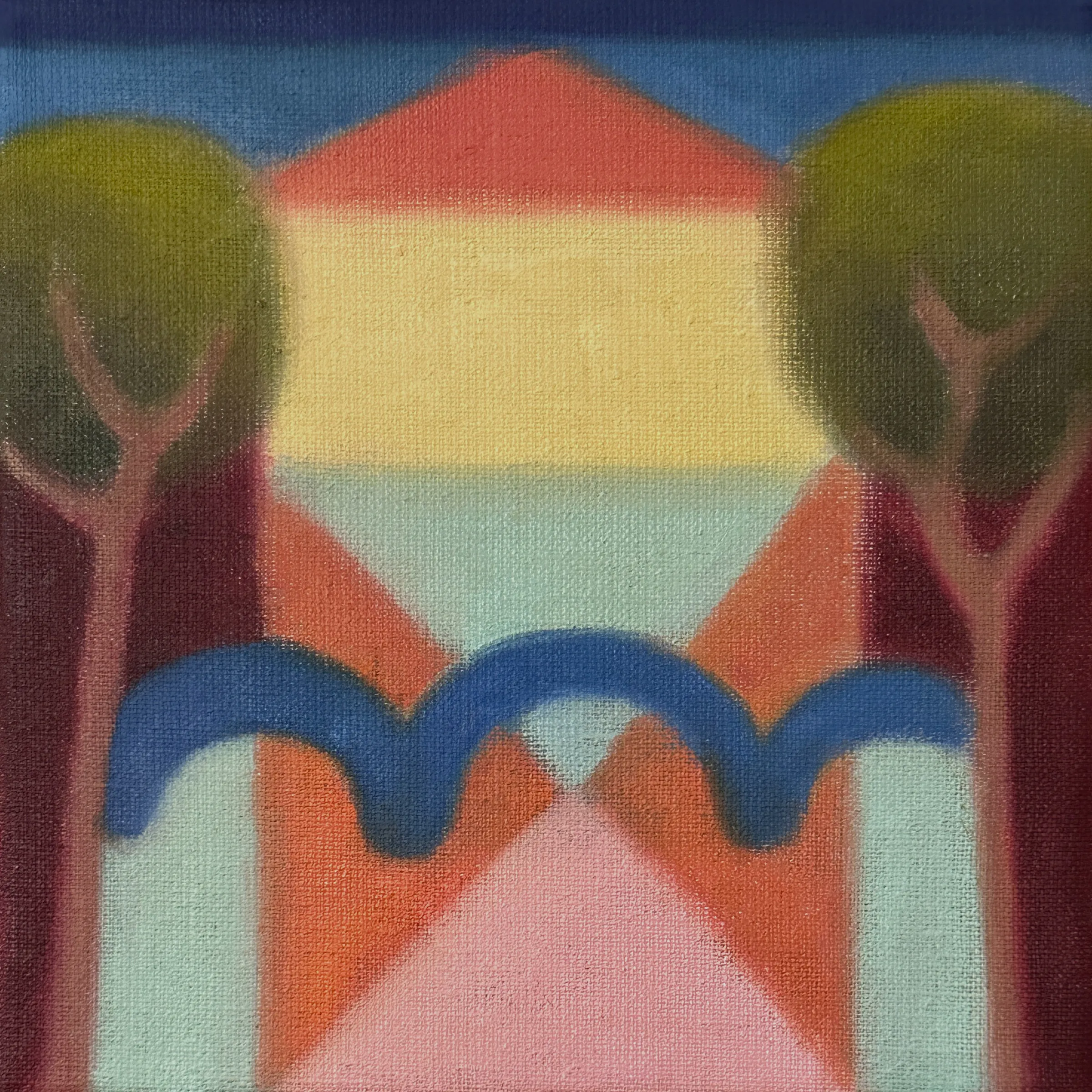 M74, 2025, Öl auf Leinwand, 20 × 20 cm