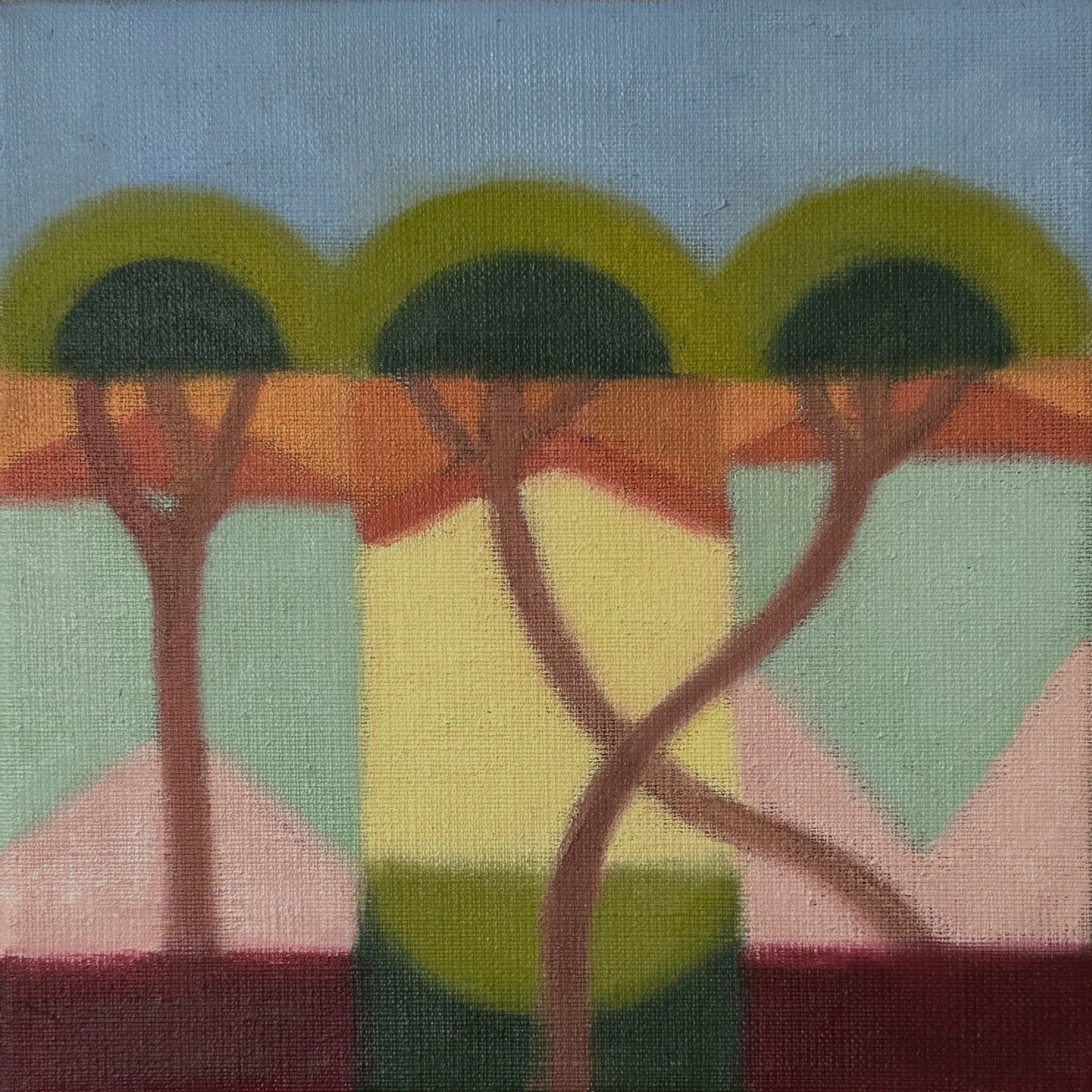 M75, 2025, Öl auf Leinwand, 20 × 20 cm